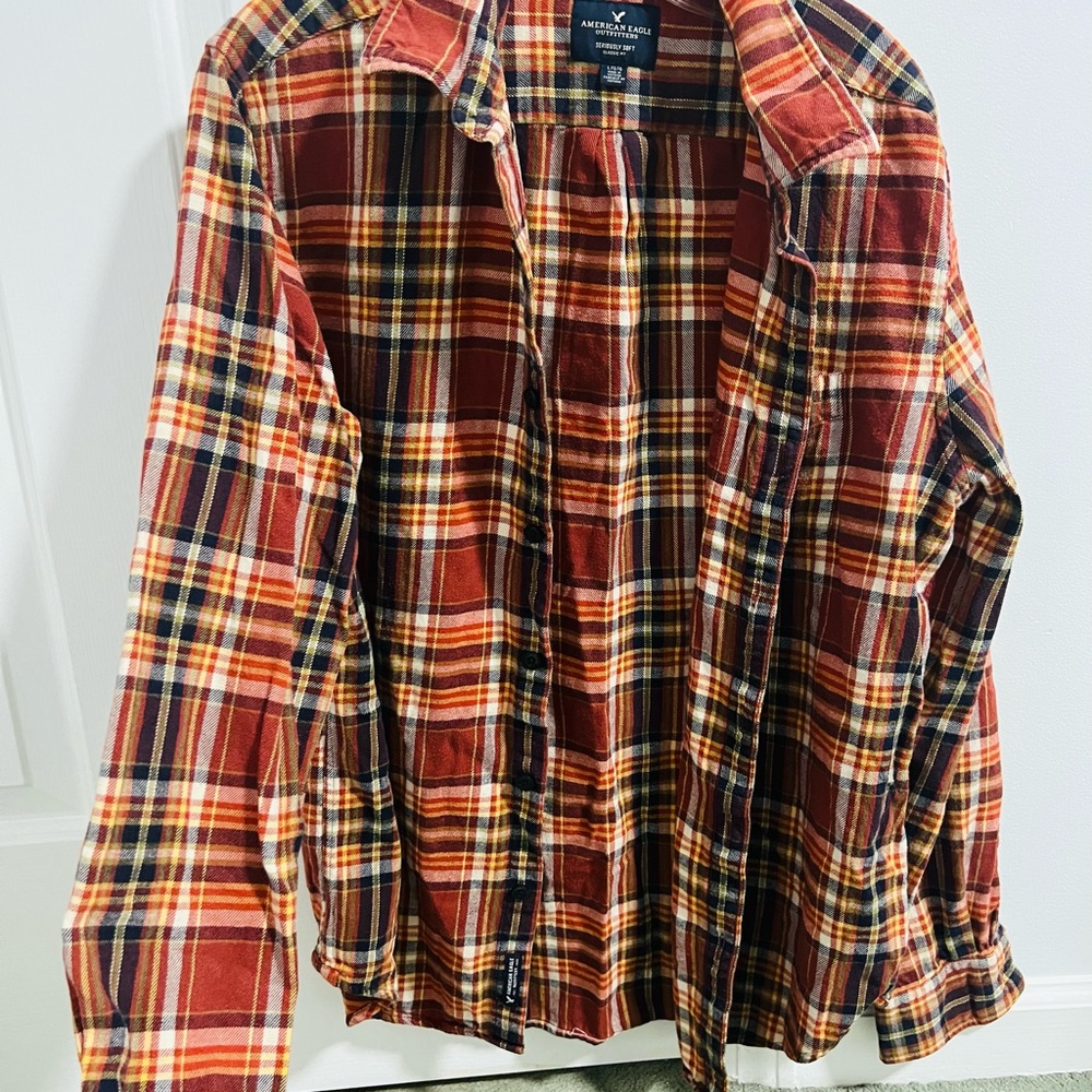 American Eagle Outfitters Seriously Soft Plaid Shirt